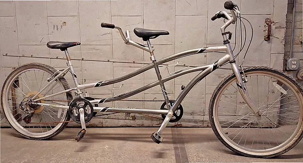 2015 Kent Co-Pilot Tandem Hybrid Bike X-Small 3x7 1020 Steel Grip Shift V-Brake!