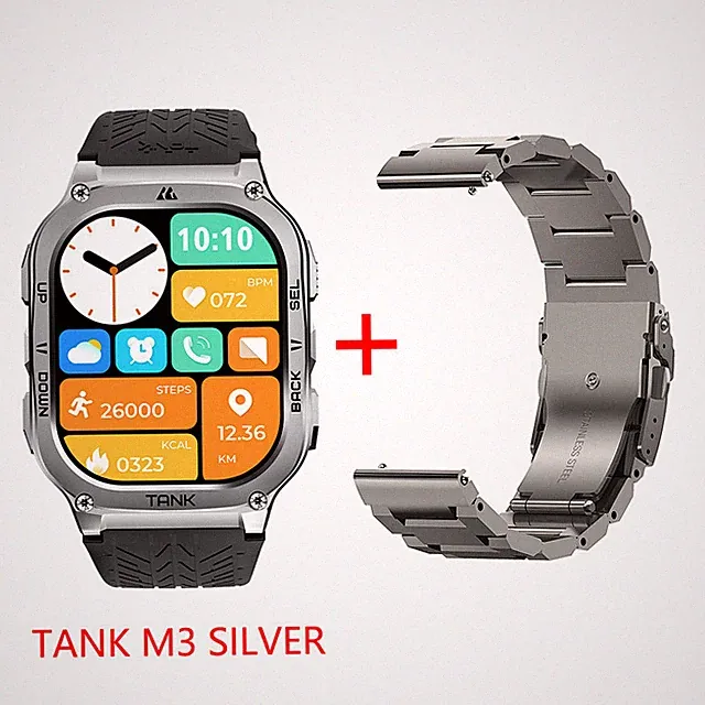 2025 HIDAMEL TANK M3 Smart Watch Men Smart Watches 480mAh 50M Waterproof