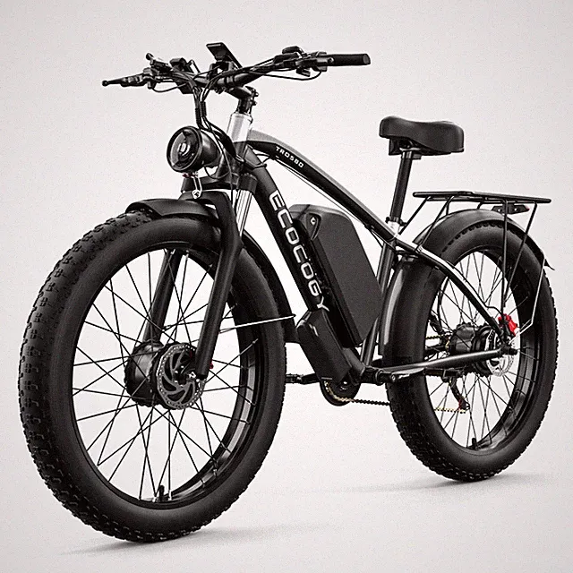 6000W Electric Bike Biycles for Adults 26" Fat Tire 45MPH Dual Motor Road Ebike