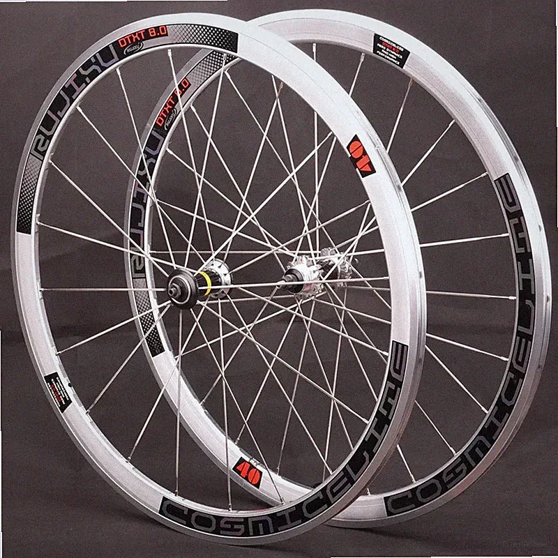 700C Fixed Gear Bicycle Wheel Set Clincher Rim / V Brake System Wheels 40mm Size