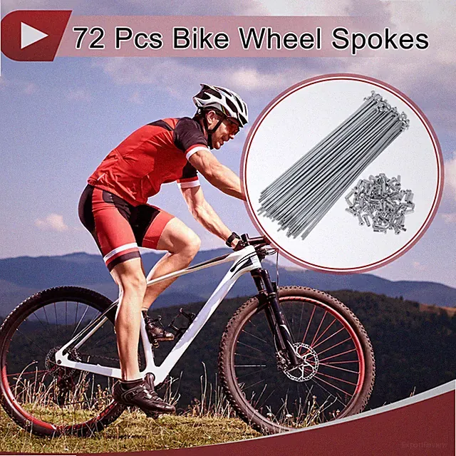 72 Set 14G Bicycle Spokes 145mm Bike Wheel Spokes Carbon Steel Galvanized