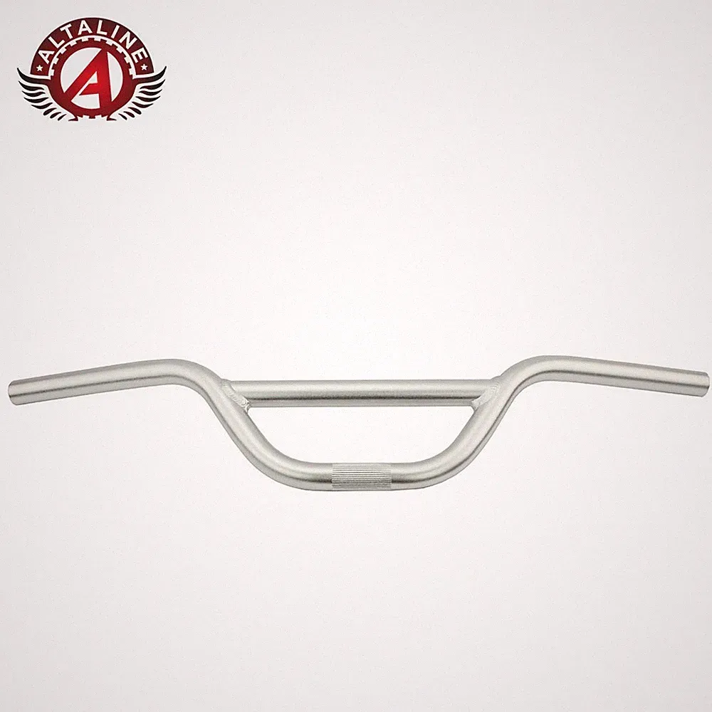AltaLine 2-Piece Fixie Touring Bike Bicycle Handlebar 826A Alloy 22.2mm SILVER.