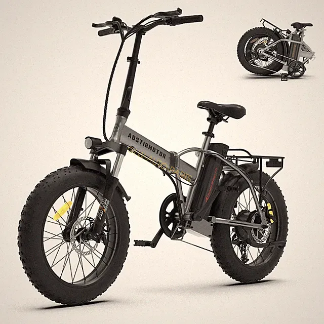 Aostirmotor Folding Bike 20 inch Fat Tire Bikes for Adults