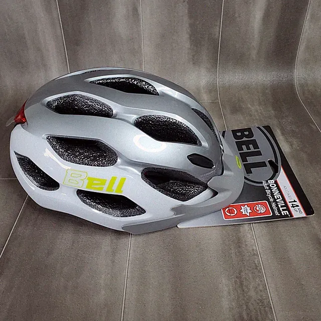 Bell BonnevilleAdult Bicycle Helmet 14+ Silver Adjustable Visor Safety Light