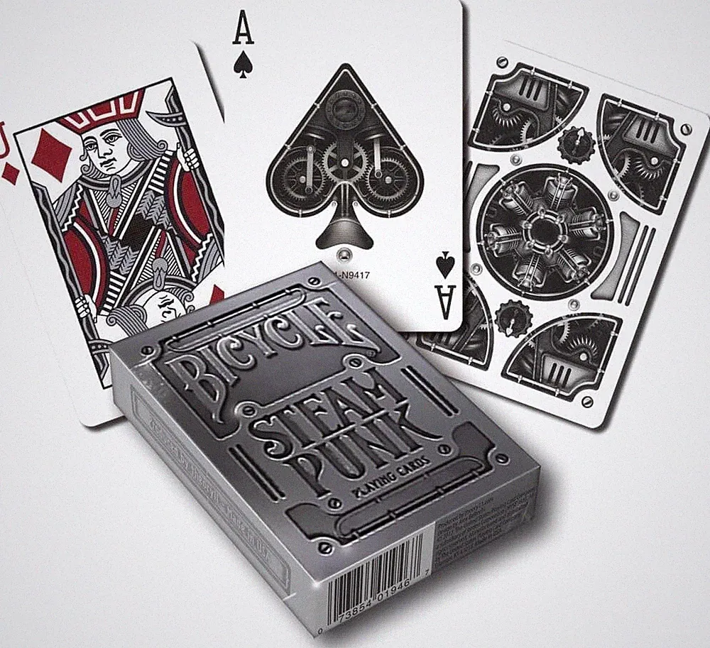 Bicycle Silver Steampunk Playing Cards