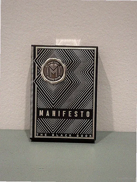 Bicycle The Black Book Manifesto Silver Playing Cards with Founders Metal Seal