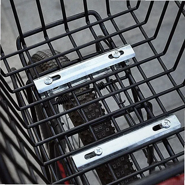 Bike 4x Rear Basket Mount Fixing Plate Basket Mounting Hardware Portable