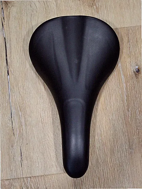 Fabric Scoop Saddle Black Road Bike Seat Steel Rails 150mm