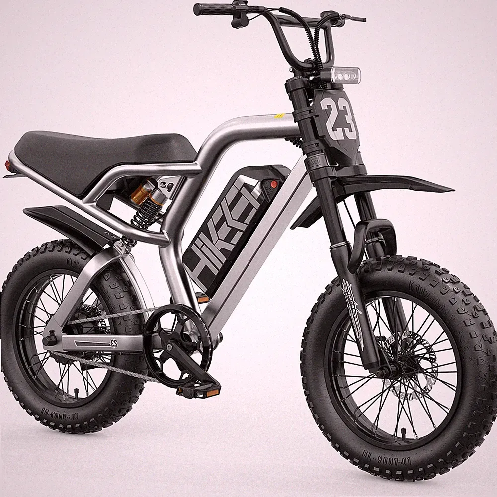Hikeep Electric Bike 16''x3 Fat tires 1500W Peak ebike for Teenager 48V 15Ah New
