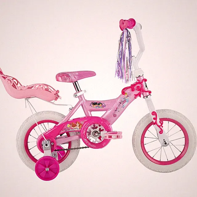 Huffy 12" Disney Princess Kids' Bike, Fits Riders 3'1" - 3'5", Pink, Child, Girl