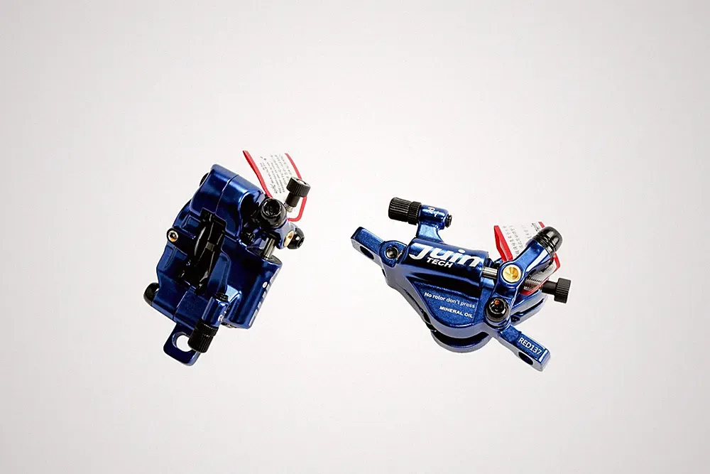 Juin Tech R1 Road Cyclocross Gravel Bicycle Hydraulic Disc Brake Set Blue