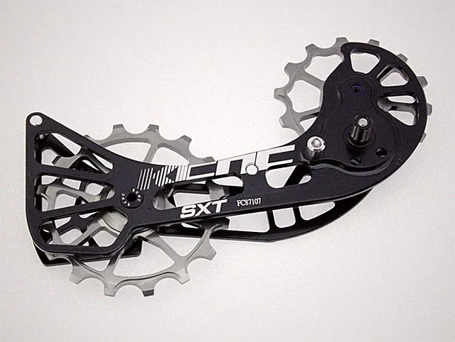 KCNC Sxt Mountain Bicycle Oversized Pulley Cage XTR M9000 XT M8000 Silver Gray