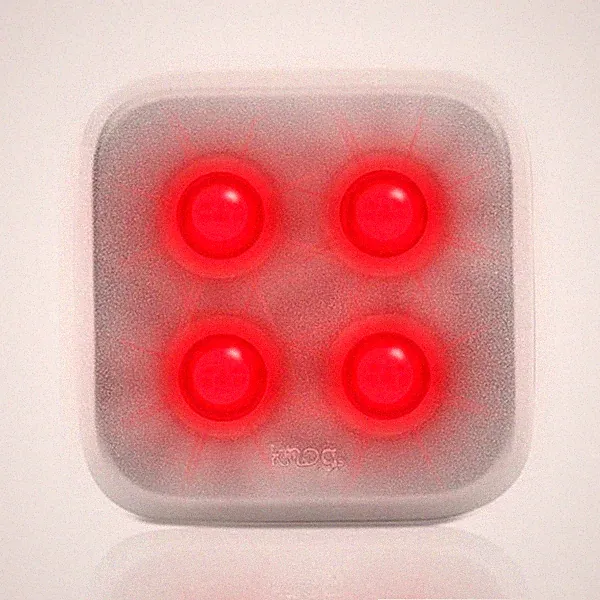 Knog Blinder 4 LED Rechargeable Rear Light Silver | Road Bike MTB Bicycle Fixie