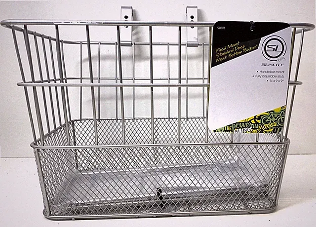new Sunlite Bicycle Standard Deep Wire/Mesh BASKET