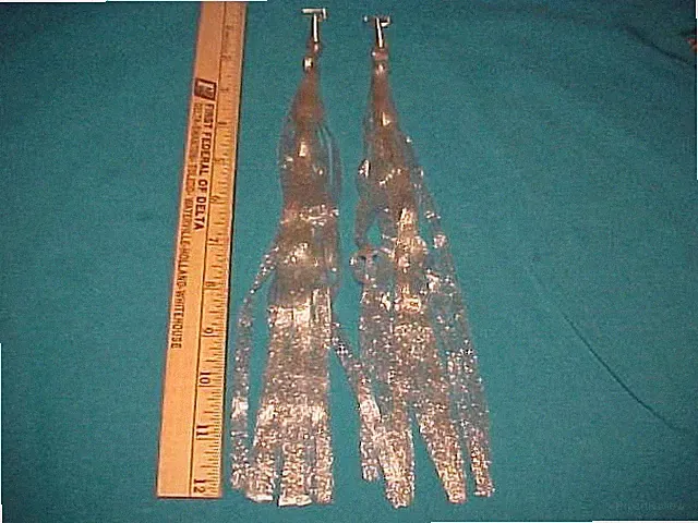 NOS Silver Glitter Vintage Bicycle Streamers Schwinn Huffy AMF Sears Ross Murray
