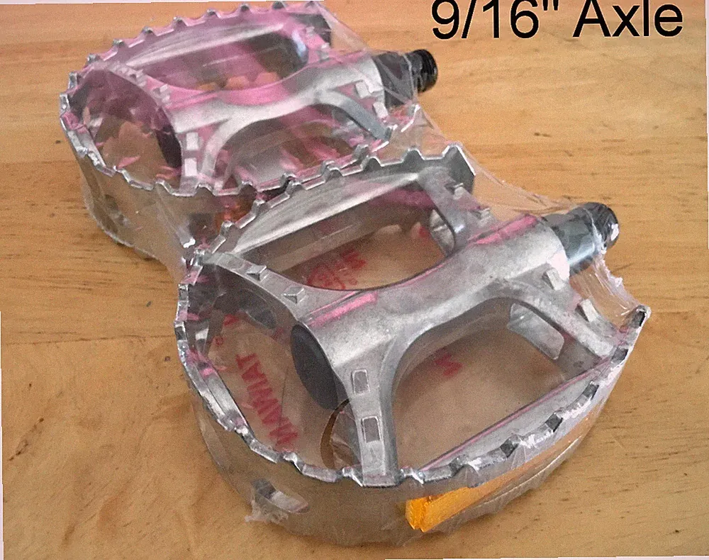 OLD SCHOOL BMX Bear Cage Trap Pedals 1/2" or 9/16" MTB Bicycle Pedals, Silver