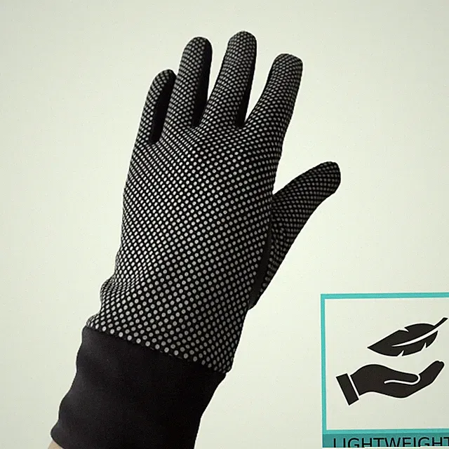 Reflective Dotted Cycling Gloves Waterproof Windproof Robex Fleece Winter Bike