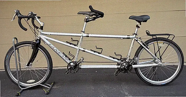 Santana Encore Aluminum Tandem Bicycle, S&S Couplers and Santana Travel Case