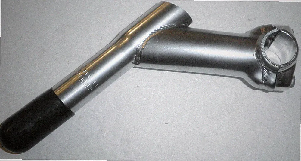 SCHWINN SILVER 25.4MM MOUNTAIN BICYCLE HANDLEBAR STEM BIKE PARTS 672-2