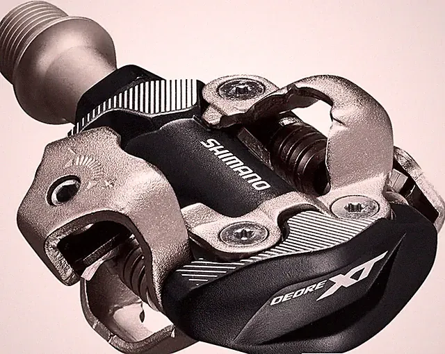Shimano XT PD-M8100 Bicycle Pedal, Silver/Black, One Size, Mountain Bike