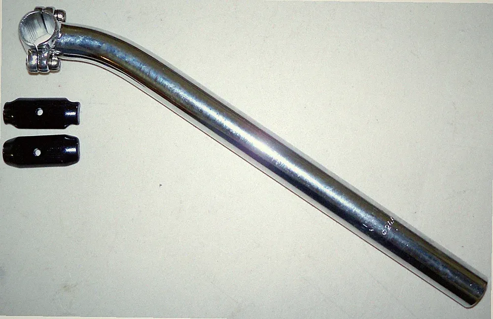 SILVER 26.6mm X 355mm BMX BICYCLE SEAT POST BIKE PARTS 288