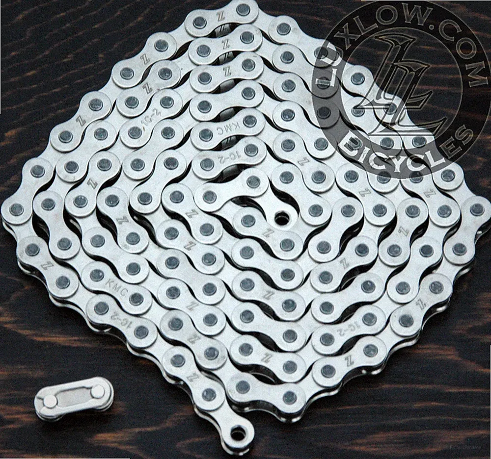 Silver Bicycle Chain 1/2"x1/8 KMC Vintage Phantom Schwinn Cruiser Bike BMX Fixie