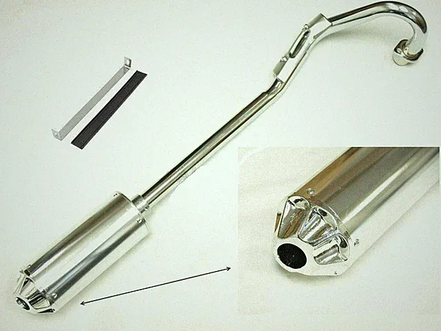 SILVER TIP 28mm MUFFLER EXHAUST PIPE SET FOR XR50 CRF50 PIT DIRT BIKE NEW