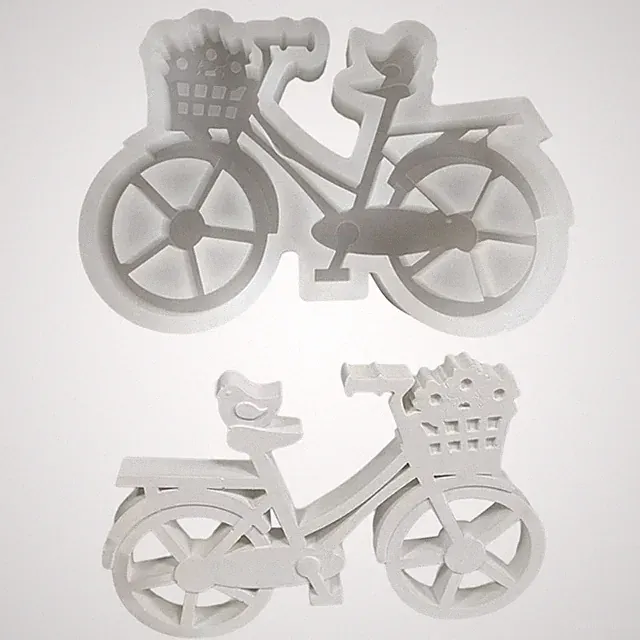 Simple Bike Shaped Mold for Decorations at Weddings and Parties