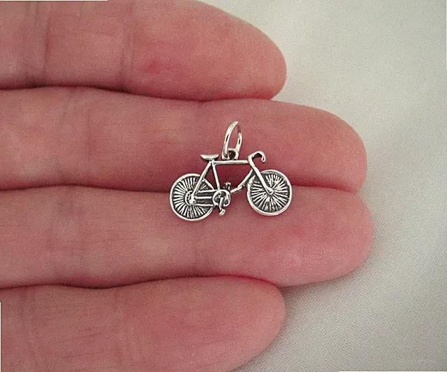 Sterling Silver 3d Bicycle charm