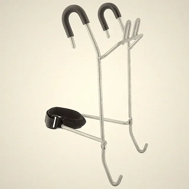 Sunlite Lift-Off Silver Bicycle Basket Mounting Bracket with Hook and Loop for