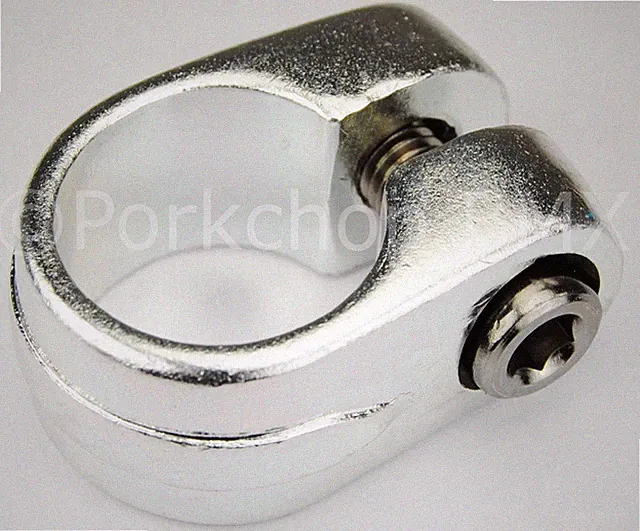 Suntour style BMX bicycle seat clamp - 25.4mm (1") - SILVER