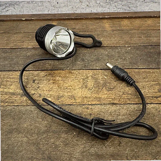 SUPERNIGHT LED Bicycle Headlight Lamp DC Barrel Plug Handlebar Mount 90g MTB
