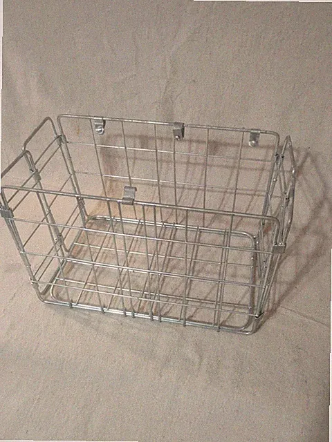 Vintage Wald Folding Rack Mount Bicycle Basket 13x8x9" Very Clean