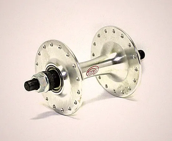 Virtue Bicycle Front Track Hub Sealed Bearing Silver High Flange Fixed Gear