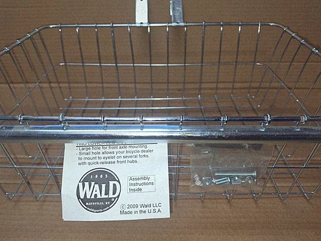 Wald 139 Large Metal Front Bicycle Basket 18 x 13 x 6" SILVER Handlebar Mount