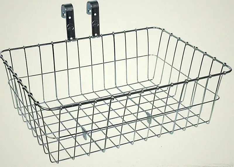 Wald Bicycle 137 Front Basket 15 x 10 x 4.75 SILVER Handlebar Mount Commuter