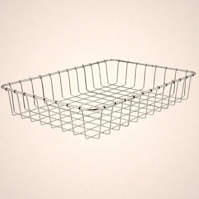 Wald No Hardware Steel Basket 17x12x3" Powder-Coated UCP Durable Steel Design
