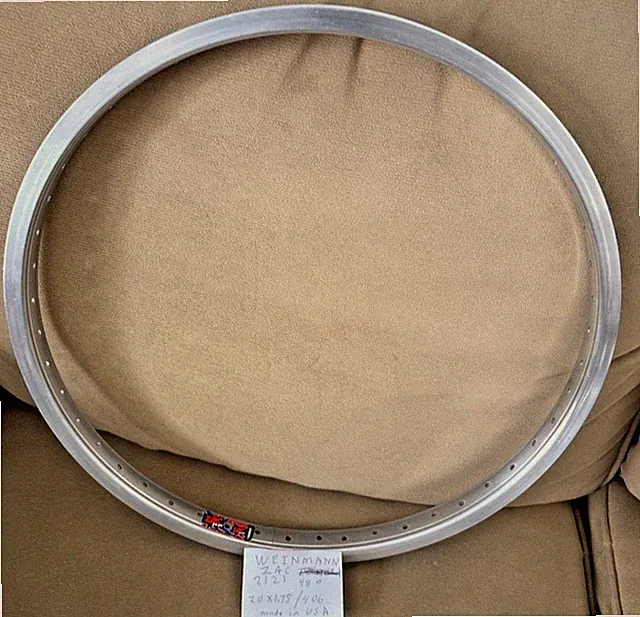 Weinman ZAC2121 20” X 1.75” Aluminum Bike Rim - USA Made - 48 Hole - Recumbent